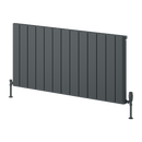 Reina Resia Horizontal Aluminium Designer Radiator - 600mm x 1230mm - Anthracite