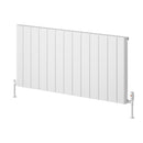 Reina Resia Horizontal Aluminium Designer Radiator - 600x1230mm - White A-RSA060123W