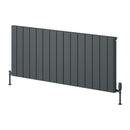 Reina Resia Horizontal Aluminium Designer Radiator - 600x1420mm - Anthracite A-RSA060142A