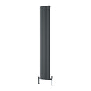 Reina Resia Vertical Aluminium Designer Radiator - 1800x280mm - Anthracite A-RSA180028A