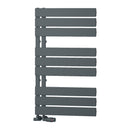 Reina Vada Vertical Designer Heated Towel Rail - 870x500mm - Anthracite A-VDA0875SA