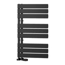 Reina Vada Vertical Designer Heated Towel Rail - 870x500mm - Black A-VDA0875SK