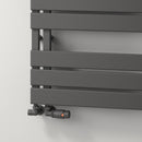 Reina Vada Vertical Designer Heated Towel Rail - 1510mm x 500mm - Anthracite