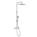 Roca Even Square 2 Outlet Thermostatic Exposed Shower Column - Chrome