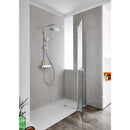 Roca Deck 2 Outlet Thermostatic Exposed Shower Column With Shelf - Chrome