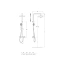 Roca Even Round 2 Outlet Thermostatic Exposed Shower Column - Chrome