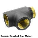 Reina Dual Fuel Tee Piece - Brushed Gun Metal ACCS/TPM