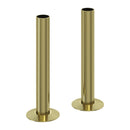 Reina Round Radiator Pipe Shroud - 130mm High - Brushed Brass ACC/PSKB