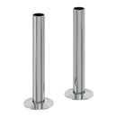 Reina Round Radiator Pipe Shroud - 130mm High - Chrome ACC/PSKC