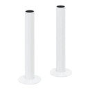 Reina Round Radiator Pipe Shroud - 130mm High - White ACC/PSKW