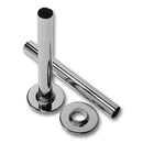 Reina Round Pipe Shroud - 200mm Long - Chrome