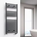 Reina Diva Flat Heated Towel Rail - 1200mm x 400mm - Anthracite