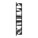 Reina Diva Flat Heated Towel Rail - 1800mm x 400mm - Matt Black
