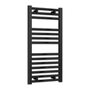 Reina Diva Flat Heated Towel Rail - 800x400mm - Matt Black AG40800BF