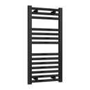 Reina Diva Flat Heated Towel Rail - 800mm x 400mm - Matt Black