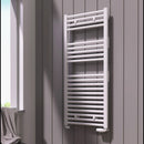 Reina Diva Flat Heated Towel Rail - 800mm x 400mm - White