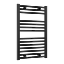 Reina Diva Flat Heated Towel Rail - 1200mm x 500mm - Matt Black