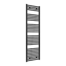 Reina Diva Flat Heated Towel Rail - 1800x500mm - Matt Black AG50180BF