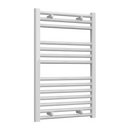 Reina Diva Flat Heated Towel Rail - 800mm x 500mm - White