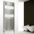 Reina Diva Flat Heated Towel Rail - 1000mm x 600mm - Chrome