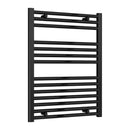 Reina Diva Flat Heated Towel Rail - 800x600mm - Matt Black AG60800BF