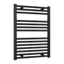 Reina Diva Flat Heated Towel Rail - 800mm x 600mm - Matt Black