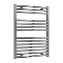 Reina Diva Curved Heated Towel Rail - 800mm x 600mm - Chrome