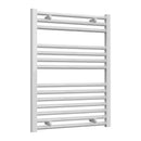 Reina Diva Flat Heated Towel Rail - 800x600mm - White AG60800WF