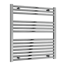 Reina Diva Flat Heated  Towel Rail - 800mm x 750mm - Chrome