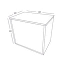 Scudo Alfie 800mm Fluted Vanity Unit With Side Storage & Worktop & Basin Sonoma Oak ALFIE-FL-OAK-600 + ALFIE-200-OAK + WORKTOP-790X395-CARRARA + COUNTERTOP-001