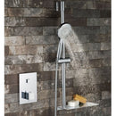 JTP Aqua Slider Shower Rail Kit with Multi Function Shower Handset And Shelf - Chrome
