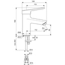 Ideal Standard Contour 21+ Sl Basin Mixer BC120AA