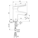Ideal Standard Contour 21+ Sl Basin Mixer BC121AA