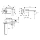 Edit L Wall Mounted Basin Mixer A1350AA