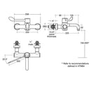 Armitage Shanks Markwik Panel Mounted Thermostatic Basin Mixer Single Sequential Lever Demountable With Removable Spout A6682AA