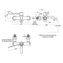 Armitage Shanks MARKWIK Panel Mount Mixer Tap with Detachable Spout A6243AA