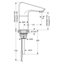 Armitage Shanks Sensorflow 21 1 Tap Hole Counter Top Mixer With Built-in Electronic Sensor A4172AA