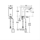 Armitage Shanks Sensorflow Wave Basin Spout Rim Mounted A6160AA