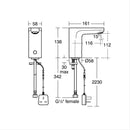 Armitage Shanks Sensorflow Wave Basin Spout Rim Mounted A6161AA