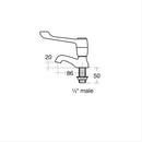 Armitage Shanks Markwick Basin Pillar Taps S8260AA