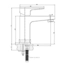 JTP Base Basin Mixer Tap with Click Clack Waste - Chrome
