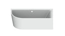 BC Designs Calverton 1700mm x 800mm Offset Right Hand Corner Bath - White BAE013