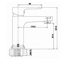 JTP Babel Single Lever Basin Mixer Tap Without pop-up waste - Chrome