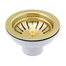 JTP Strainer Waste Only - 115mm Wide For Kitchen Sink - Brushed Brass