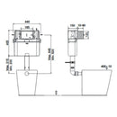 JTP Dual Flush Concealed Cistern - White