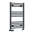 Reina Capo Straight Heated Towel Rail - 800mm x 400mm - Anthracite
