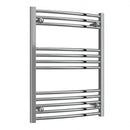 Reina Capo Curved Heated Towel Rail - 800mm x 600mm - Chrome