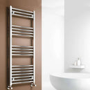 Reina Capo Straight Heated Towel Rail - 800mm x 600mm - Chrome
