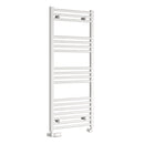 Reina Capo Straight Heated Towel Rail - 1200mm x 400mm - White