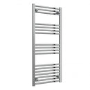 Reina Capo Straight Heated Towel Rail - 1200mm x 500mm - Chrome